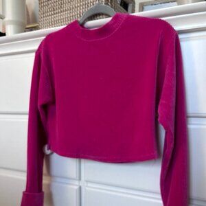 Hot Pink Ribbed Sweater